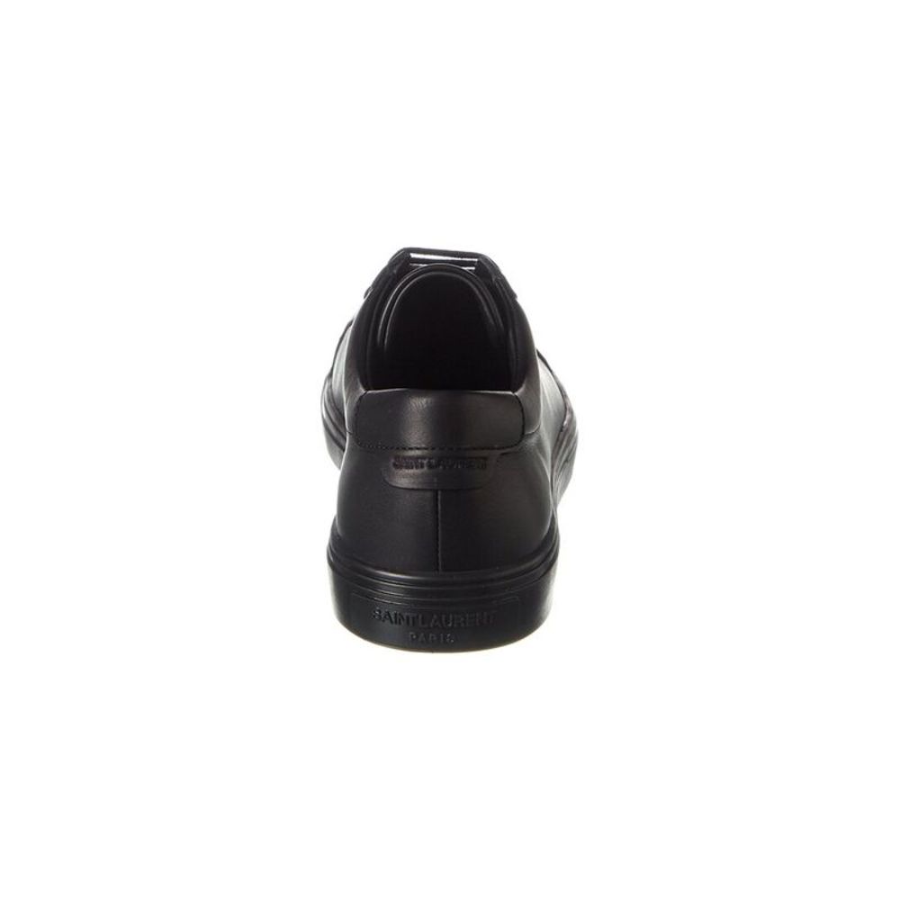 Saint Laurent Andy Leather Sneaker, Black - Picture 3 of 7